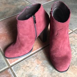 ShoeMint Burgundy Booties size 6.5 boots RARE!
